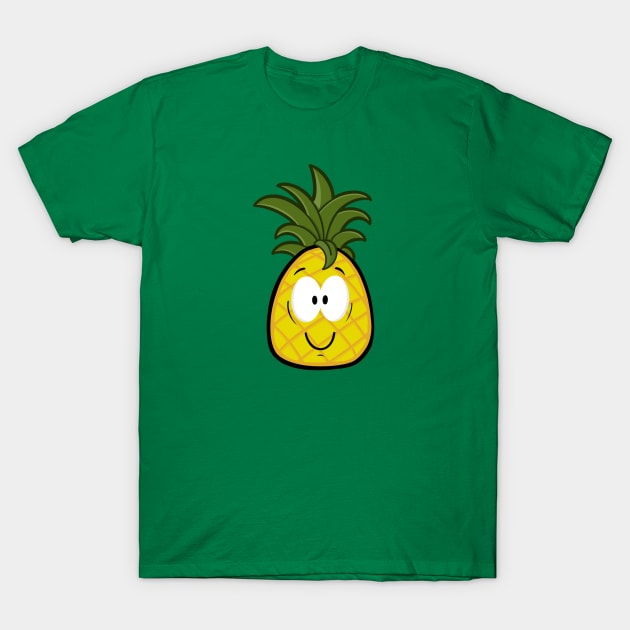 Smiling Pineapple T-Shirt by CraftyNinja